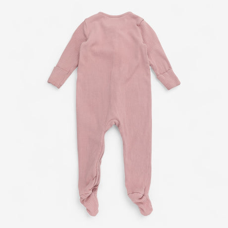 Sleepsuit Ribbed Dark Pink