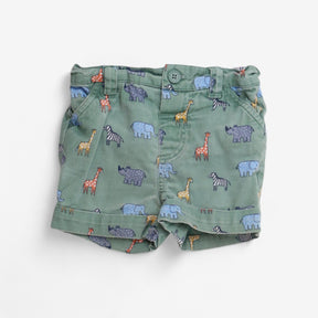 Green zoo woven shorts 