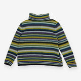 Braque Lambswool Stripe Jumper – Roll Neck Knit Sw