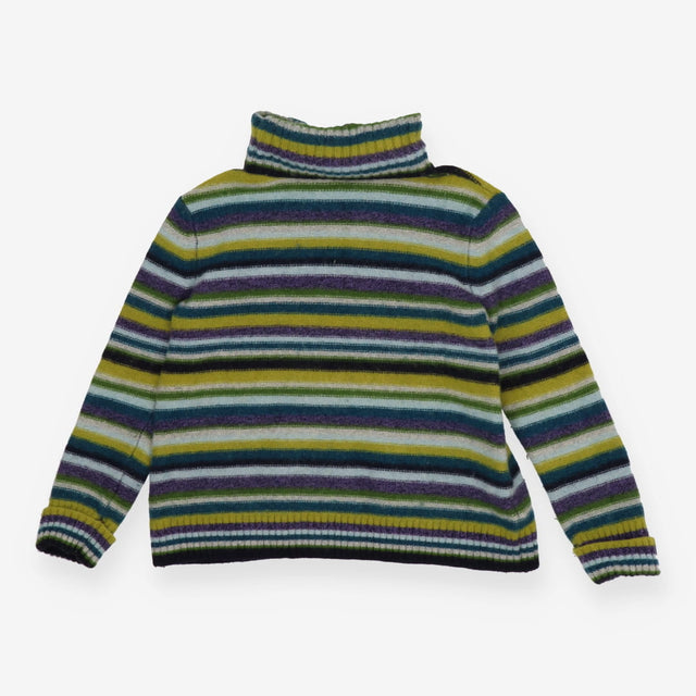 Braque Lambswool Stripe Jumper – Roll Neck Knit Sw