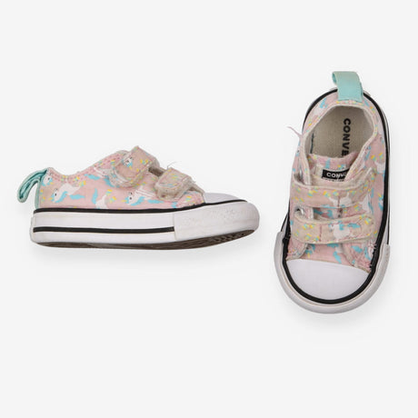 Velcro Twin Strap Unicorn Shoe - Pink