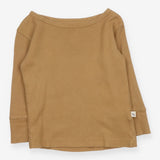 Brown Ribbed Long Sleeve