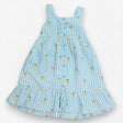Blue And White Dress With Lemons 