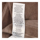 Brown velour ribbed leggings