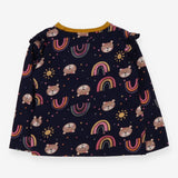 Navy Bears and Rainbows Long Sleeve 