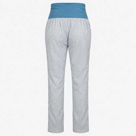 Maternity Trousers Blue White Stripe Organic Cotto
