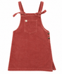 Dusty Pink Corduroy Tie Strap Pinafore Dress