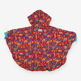 Jacket poncho pink bears fur lining