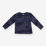 T-shirt blue & orange clouds