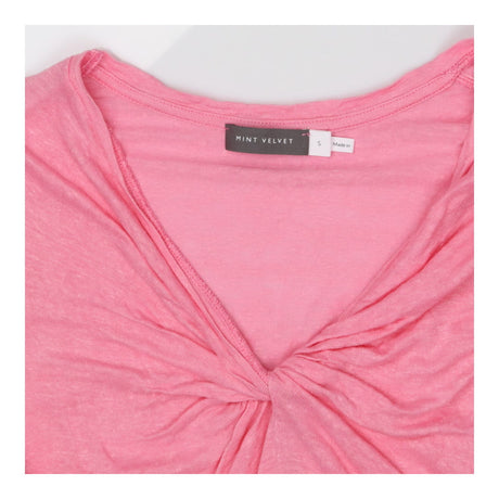 100% Linen Twist T-shirt, Pink