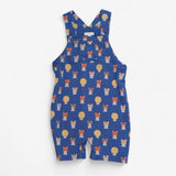 Dungarees blue tigers lions 