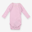 Pink Lace Neck Bodysuit