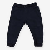 Cuffed navy pull on chinos
