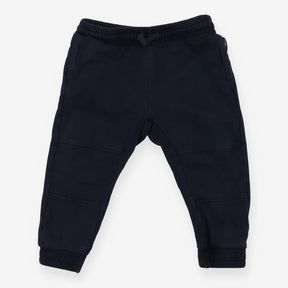 Cuffed navy pull on chinos