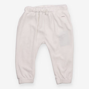 Leggings Velour White Bear Bum Applique