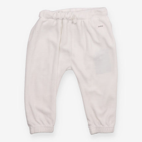 Leggings Velour White Bear Bum Applique