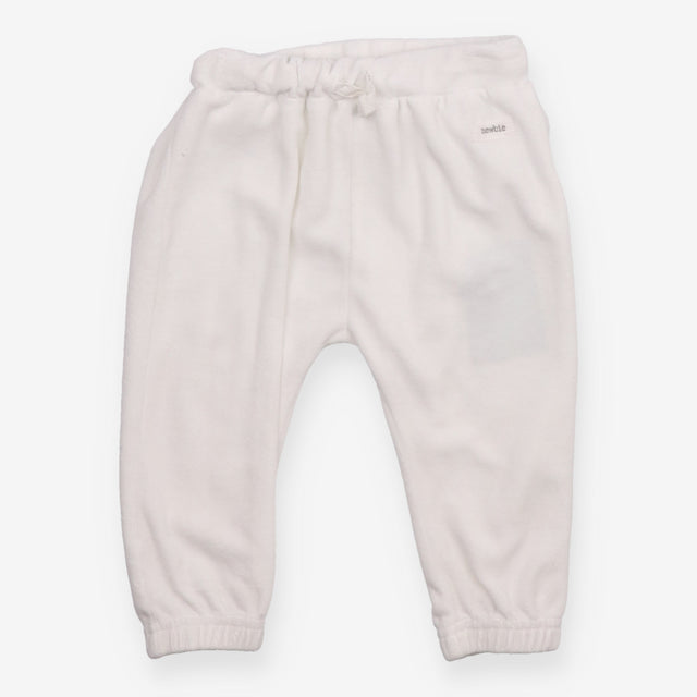 Leggings Velour White Bear Bum Applique