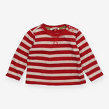 T-shirt long sleeves red and white stripe