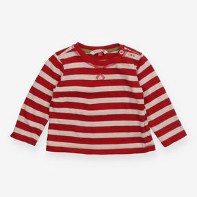 T-shirt long sleeves red and white stripe