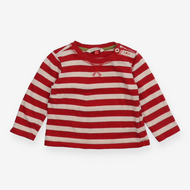T-shirt long sleeves red and white stripe