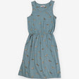 Brakeburn Dachshund Dog Print Cotton Midi Dress Sl
