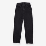 Topanga High-Rise Straight Leg Jeans in Washed Bla