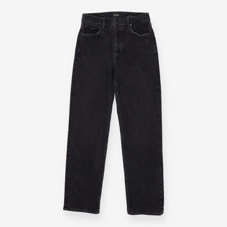 Topanga High-Rise Straight Leg Jeans in Washed Bla