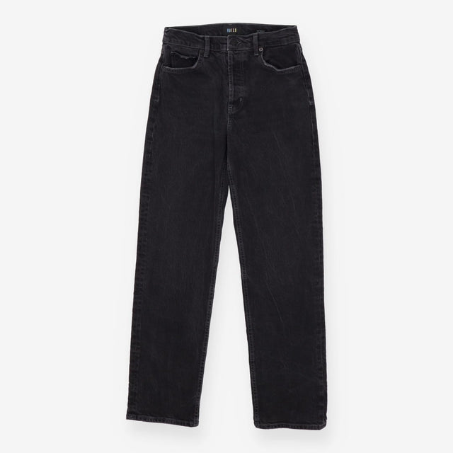 Topanga High-Rise Straight Leg Jeans in Washed Bla
