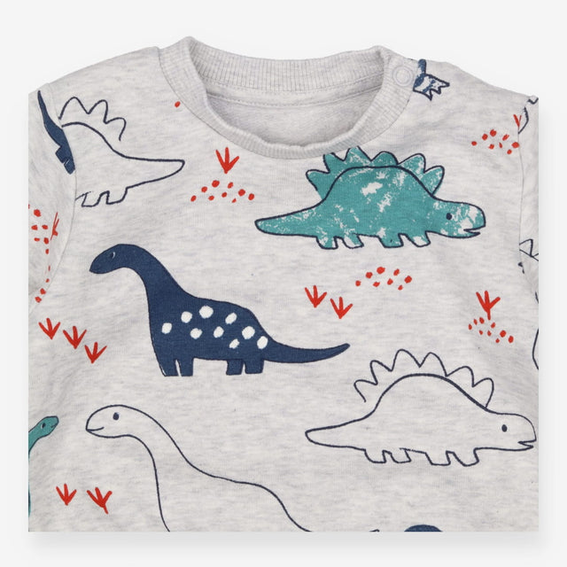 Sweater jersey grey dinosaurs
