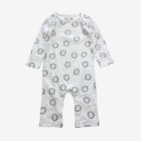 Grey and White Lion Sleepsuit