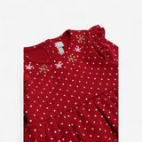 Dress Long Sleeve Spotter with Reindeer Pockets
