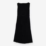 Black Open Back Jersey Dress
