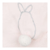 Pink knit cardigan with bunny tail