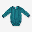 Bodysuit Long Sleeve Teal Beetle Car