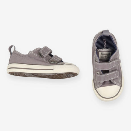 Grey Converse Velcro, Striped Lining