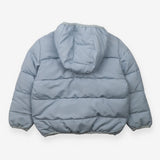Blue Puffer Coat with Dark Blue Lining