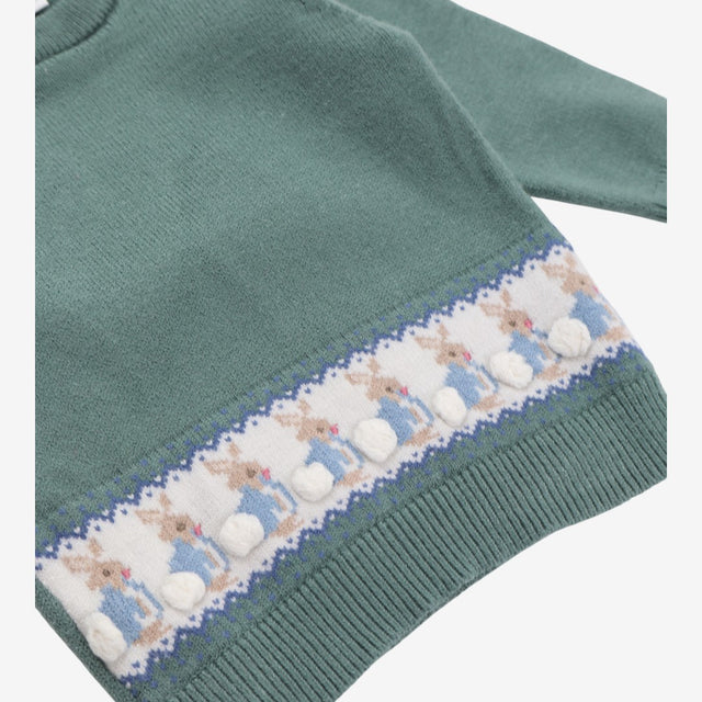 Sweater and Knit Leggings Green Peter Rabbit