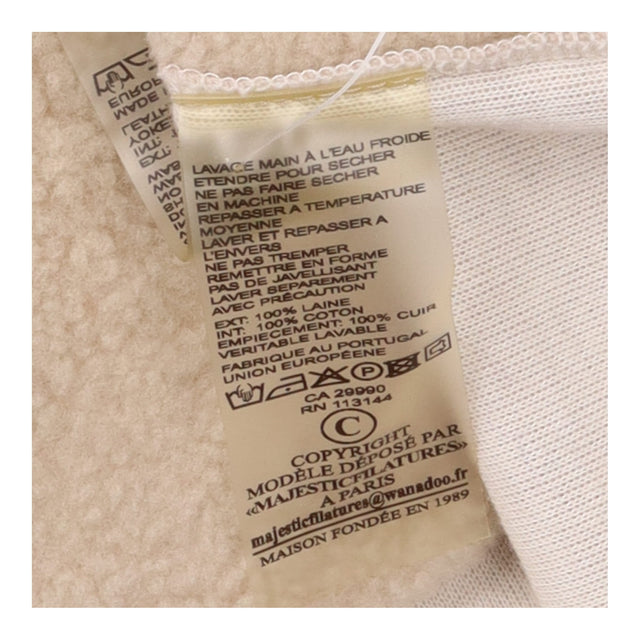 Mini Skirt Taupe Wool Leather Panel A Line