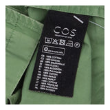 Green 100% Cotton Short Sleeve Shirt Dress