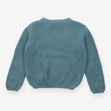 Teal Blue Chunky Knit Jumper
