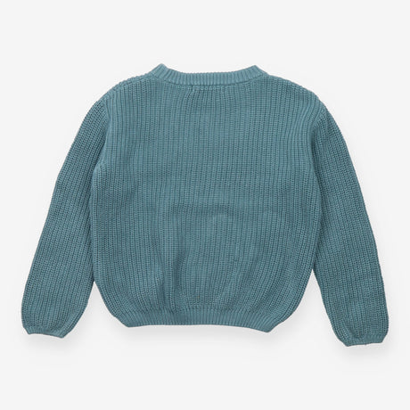 Teal Blue Chunky Knit Jumper