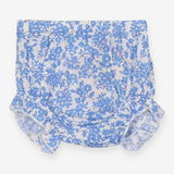Blue and white floral bloomers