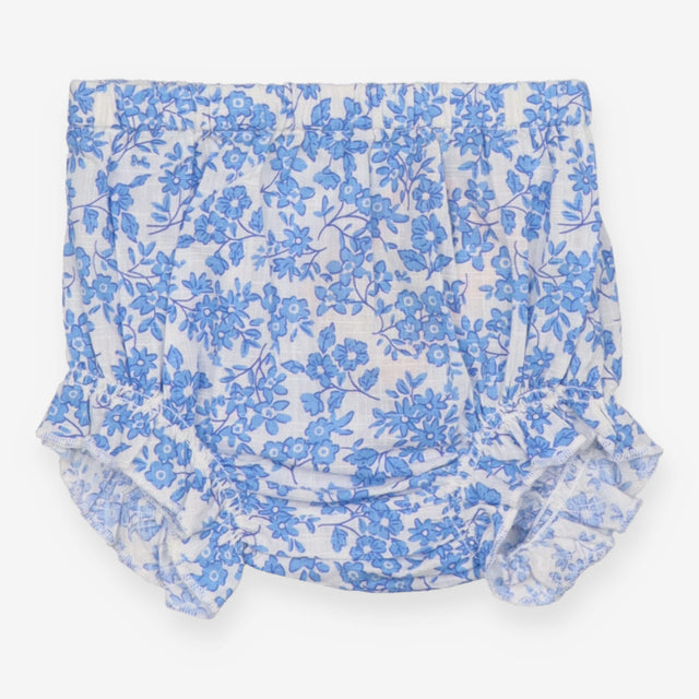 Blue and white floral bloomers