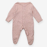 Pink white star Sleepsuit