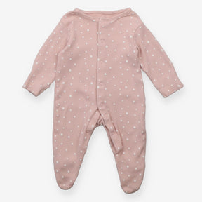 Pink white star Sleepsuit