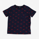 Top Short Sleeve Navy Red Trucks
