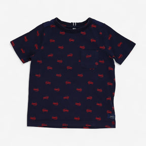 Top Short Sleeve Navy Red Trucks