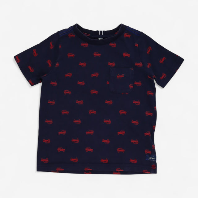 Top Short Sleeve Navy Red Trucks