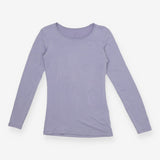 Uniqlo Lilac HEATTECH Thermal Long Sleeve Top