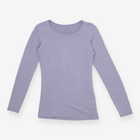 Uniqlo Lilac HEATTECH Thermal Long Sleeve Top